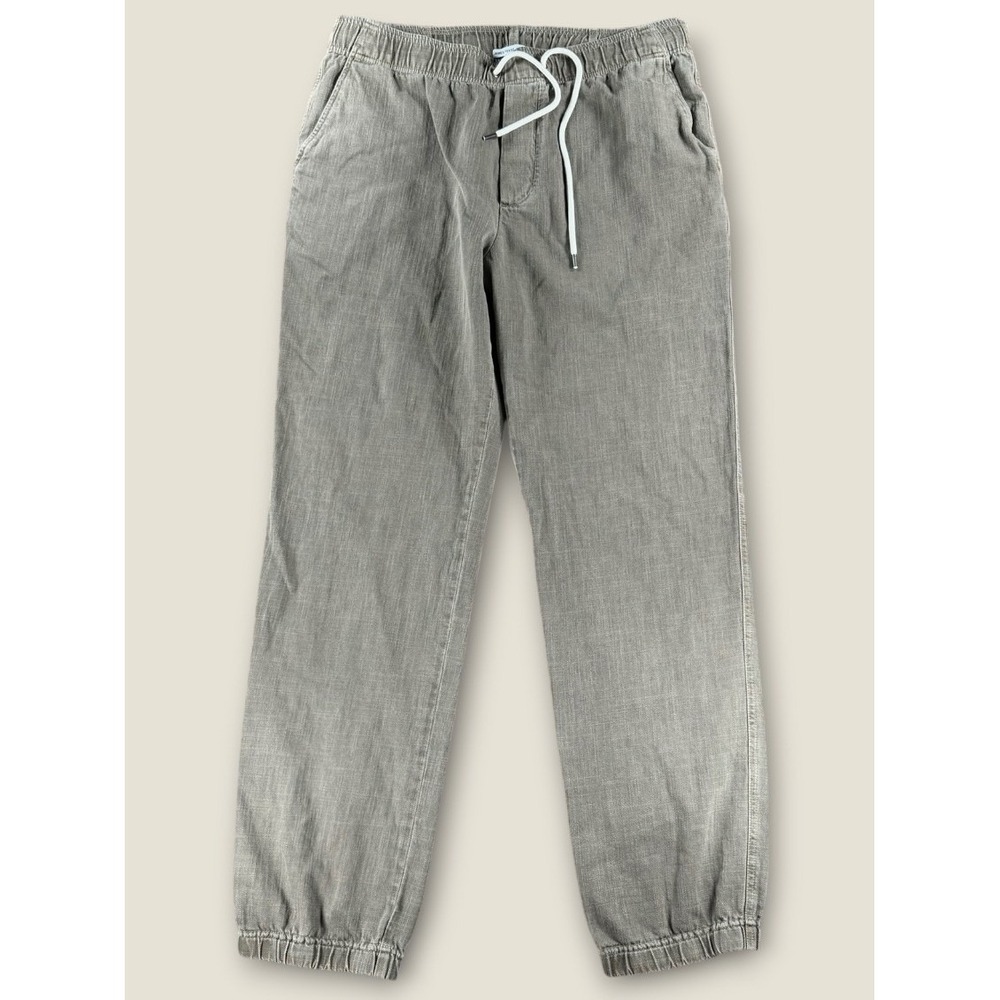 James Perse Mens Cotton Twill Jogger Pants Brown MOSD1385 Size 2 M